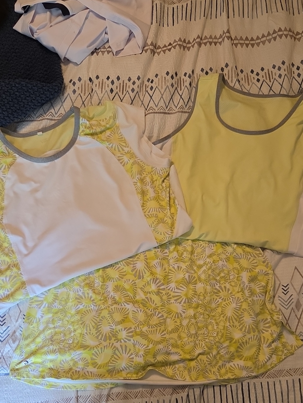 Tail Yellow and White Women's Shorts Skort Set